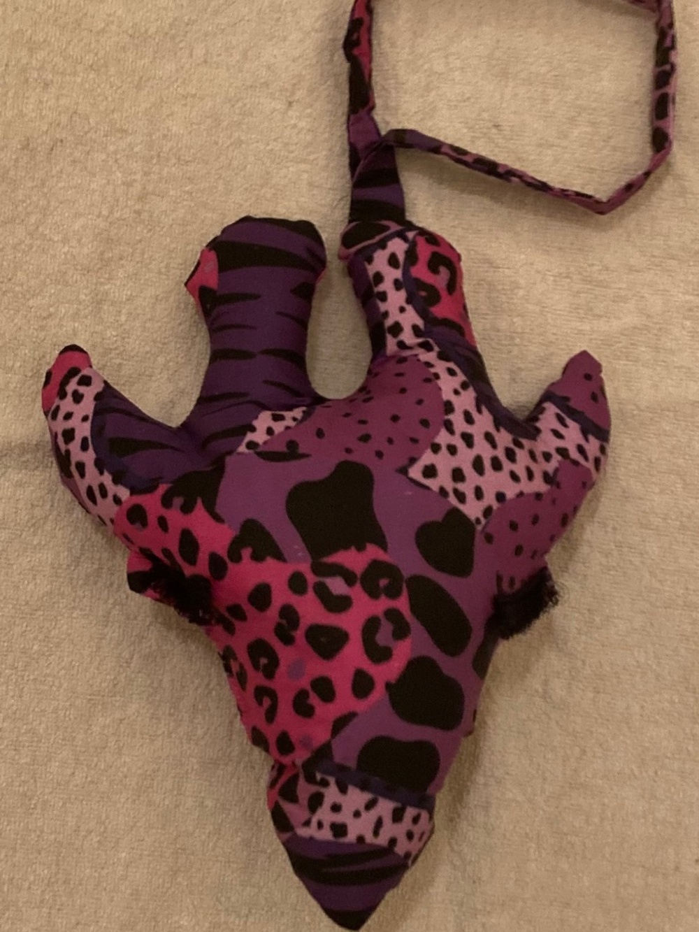Giraffe head travel pillow